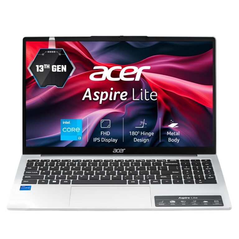 Acer Aspire Lite, 13th Gen Intel Core i3-1305U, 8GB RAM, 512GB SSD, FHD, 15.6″/39.62cm, Windows 11 Home, Steel Gray, 1.59KG, AL15-53, Metal Body, Thin and Light Premium, Laptop