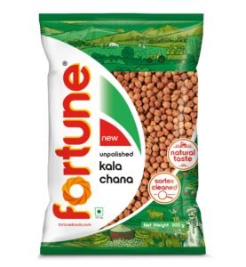FORTUNE Kala Chana Whole, 500 Gm, Unpolished And Sortex Cleaned