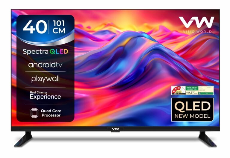 VW 101 cm (40 inches) Spectra Series Full HD Smart QLED Android TV VW40AQ3