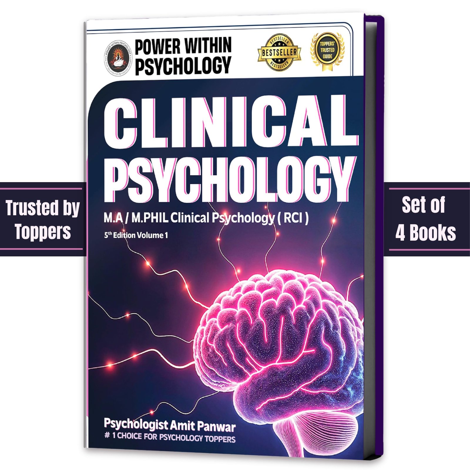 PWP MPhil / MA Clinical Psychology (4 Books Set) – PsyD & Post Graduate Diploma in Clinical Psychology (RCI) Entrance Exam Preparation Book – New & Updated Edition 5, 2026 – Power Within Psychology