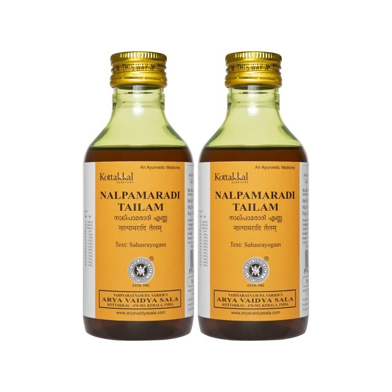 Kottakkal ayurveda Nalpamaradi Tailam – Oil, 200 Ml, For Hair & Skin (Pack Of 1)
