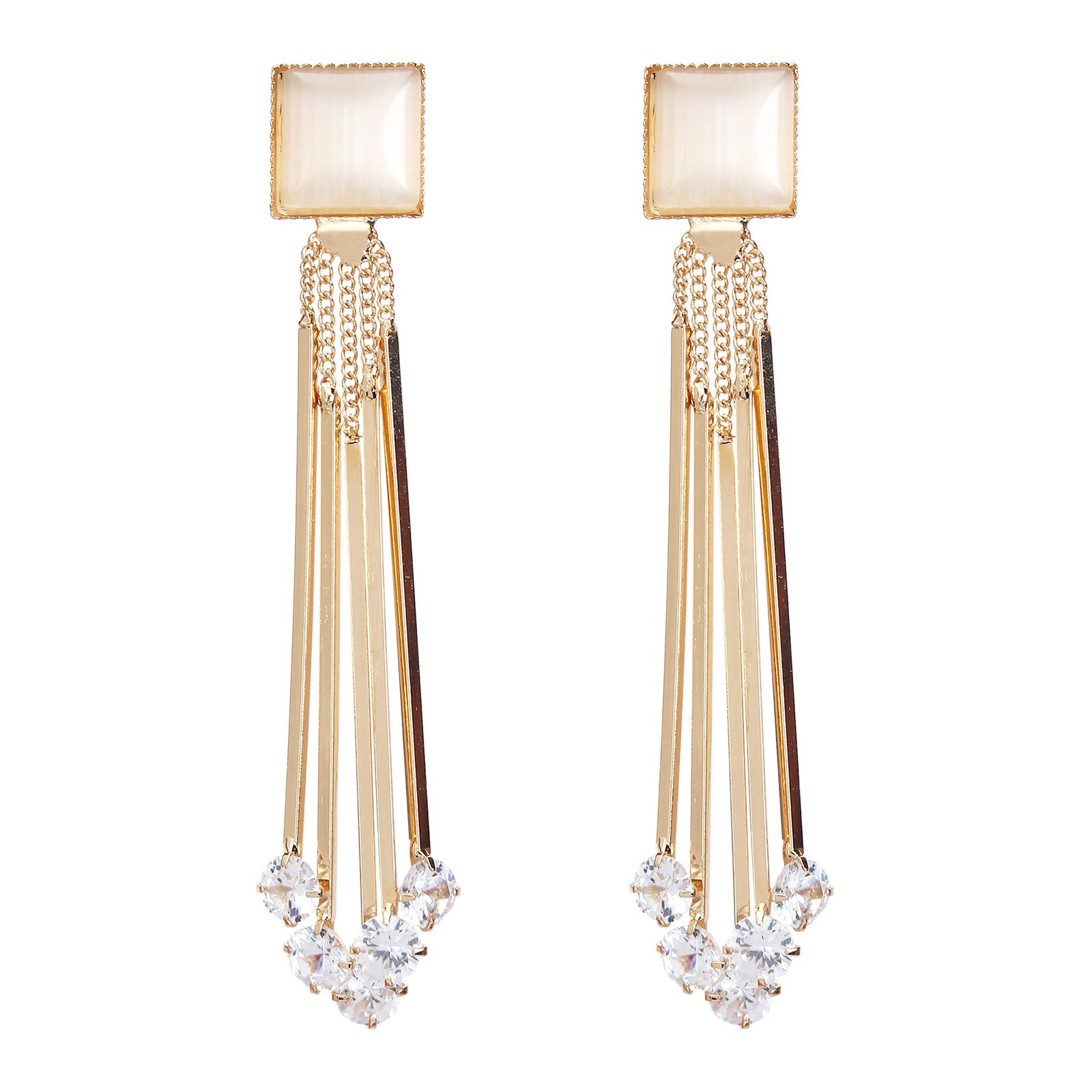 YouBella Jewellery for women Crystal Earings Gold Plated Dangler Earrings for Girls and Women
