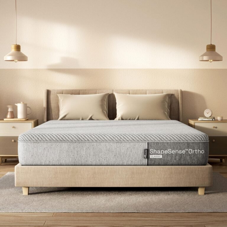 Wakefit Orthopaedic Memory Foam Mattress, Queen Bed Size (72x66x5)