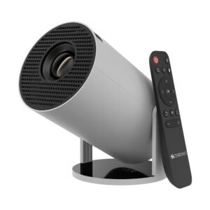 Zebronics PixaPlay® 73 Android Smart Projector, 720p Native, Support 4K, OTT Apps (Netflix, PrimeVideo, Hotstar), 200° Rotatable, 3700 Lumens, Auto Keystone, Miracast, 3W Speaker, 130″ Screen, WiFi|BT
