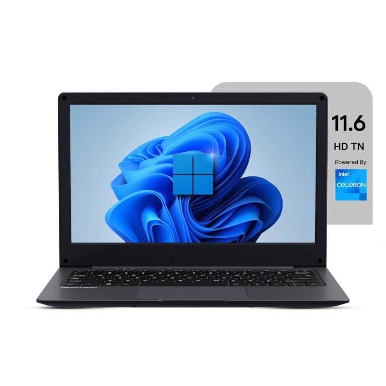 EBook 11.6″ HD Laptop | Best Student & Office Work Laptop | Celeron N4020 | 4GB DDR4 | 128GB eMMC + M.2 SSD Expandable Slot | Win 11 Home |31Wh Battery | UHD Graphics 600 | Black
