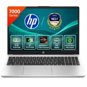 HP 15, AMD Ryzen 7 7730U (16GB DDR4,512GB SSD) Anti-Glare, Micro-Edge,15.6”/39.6cm, FHD, Win11, M365 Basic(1yr),Office Home24,Silver,1.59kg,FHD Camera w/Privacy Shutter, Backlit KB-Laptop, fc0761AU