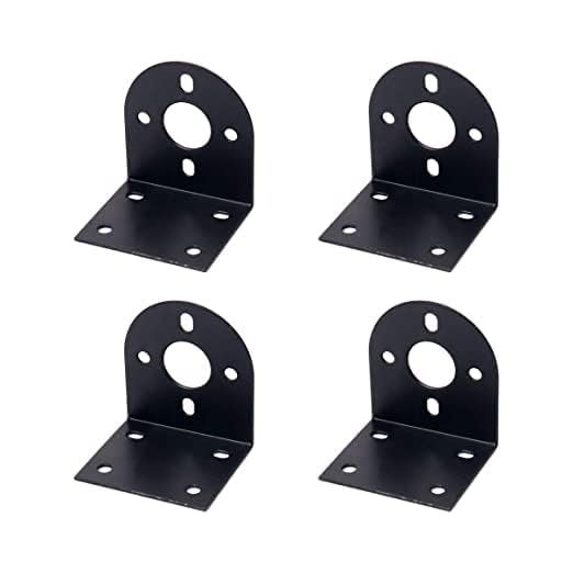 12V/24V DC Motor 775 Series Motor Mount Mounting Bracket L- Shape with Screw Pack of 4