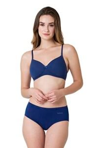 Van Heusen Women’s Cotton T-Shirt Bra|16 Hour Comfort|Everyday Bra|Breathable Perforated Cups|Anti Bacterial Tech|Sweat Absorbent|Padded|Wireless|Coverage|No Slip Soft Straps|Detachable Straps