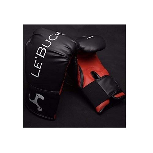 Training Boxing Gloves for Men and Women for Boxing, Punching, Muay Thai, MMA with Fit in Black and Red