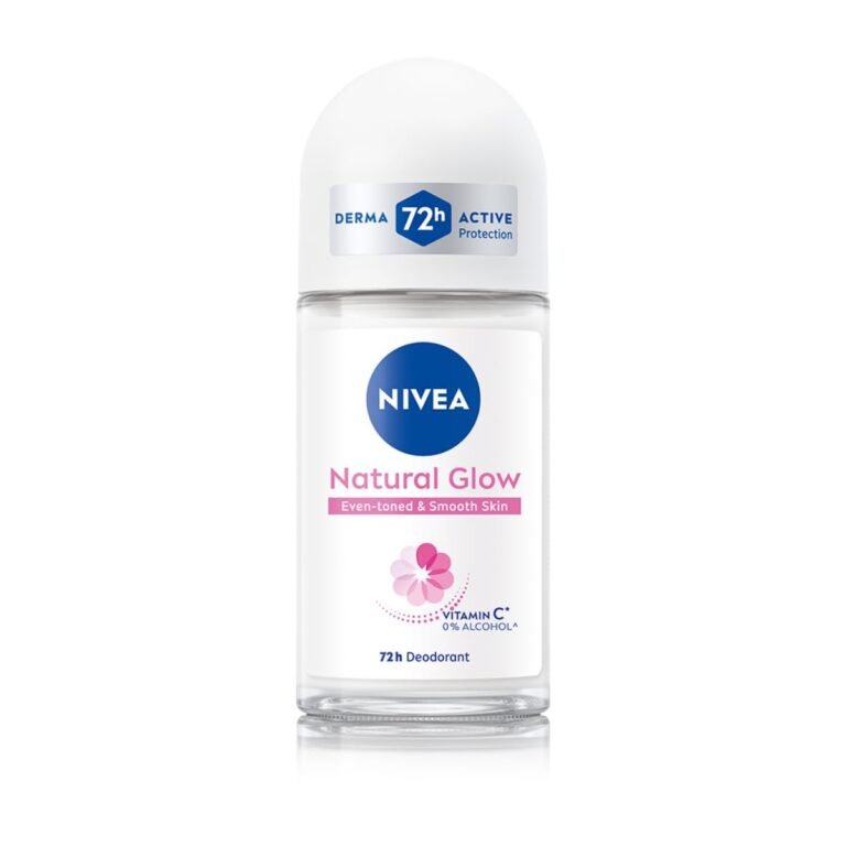 NIVEA Natural Glow Smooth Skin Deodorant Underarm Roll On For Women|Vitamin C,Vitamin E,Avocado Oil And Licorice Extract|72 H Even Toned,Smooth & Bright Underarms|0% Alcohol And Dermat Approved|50 Ml