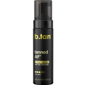 b.tan Dark Self Tanner | Get Tanned – Fast, 1 Hour Sunless Tanner Mousse, No Fake Tan Smell, No Added Nasties, Vegan, Cruelty Free, 6.7 Fl Oz