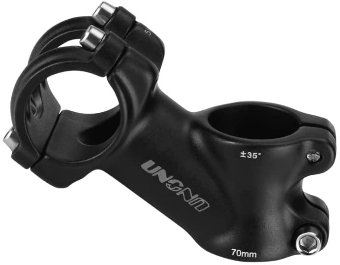 FOMTOR Bike Stem 31.8mm 35 Degree 70mm Bicycle Handlebar Stem Riser Suitable for BMX MTB Road Bike Mountain Bike (31.8 x 70mm)