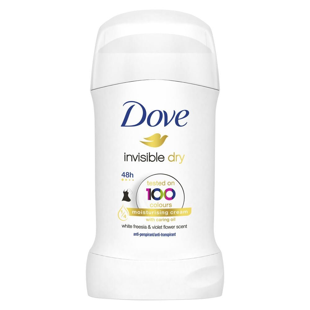 Dove Unisex Invisible Dry Stick Anti-Perspirant Deodorant Roll On 40Ml (black), Pack Of 1