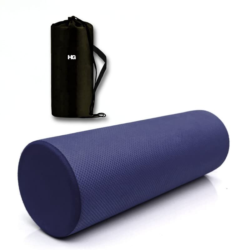 Foam Roller for Exercise and Deep Tissue Massage Roller, Gym Exercise Roller, Workout Foam Roller for Knee Exercise and Pain Relief, Myofascial Release Roller for Back pain – 30 Cm Navy Blue