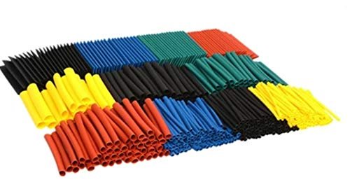 GREENARTZ® 125pcs Heat Shrink Tube 2-10mm with box insulation joints wire connections mobile charger cable type C hdmi repair (MultiColour 4.5cm each)