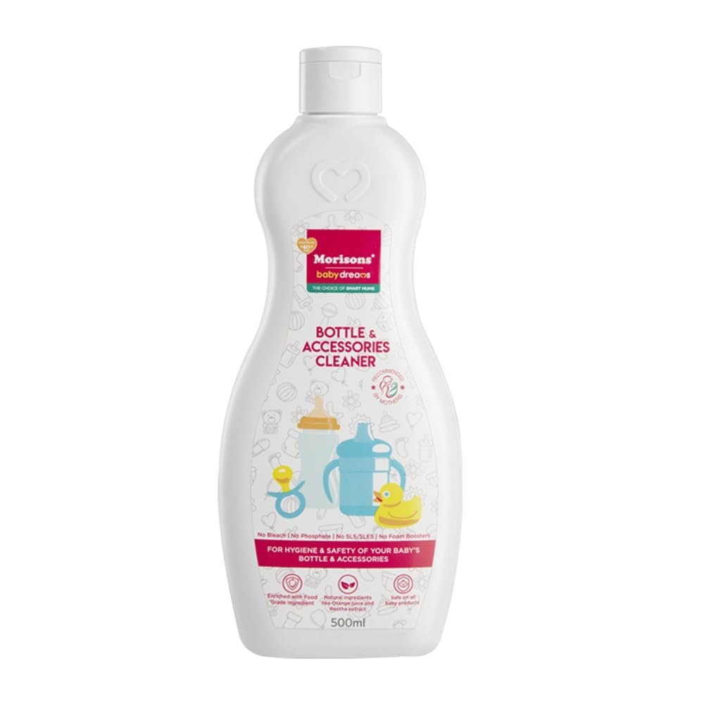 Morisons* babydreams THE CHOICE OF SMART MUMS Bottle & Accessories Cleaner 500ml, White