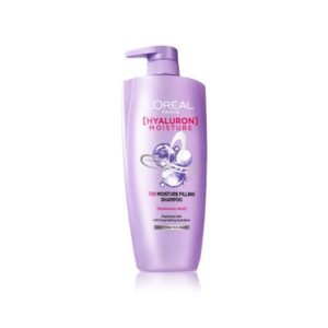 L’Oreal Paris L Oral Moisture Filling Shampoo, With Hyaluronic Acid, For Dry & Dehydrated Hair, Adds Shine Bounce, Hyaluron 72H, 650Ml. | 650Ml
