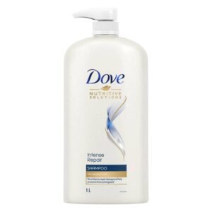 Dove Intense Repair Shampoo 1 L|| Repairs Dry and Damaged|| Strengthening Shampoo for Smooth & Strong Hair – Mild for Men & Women