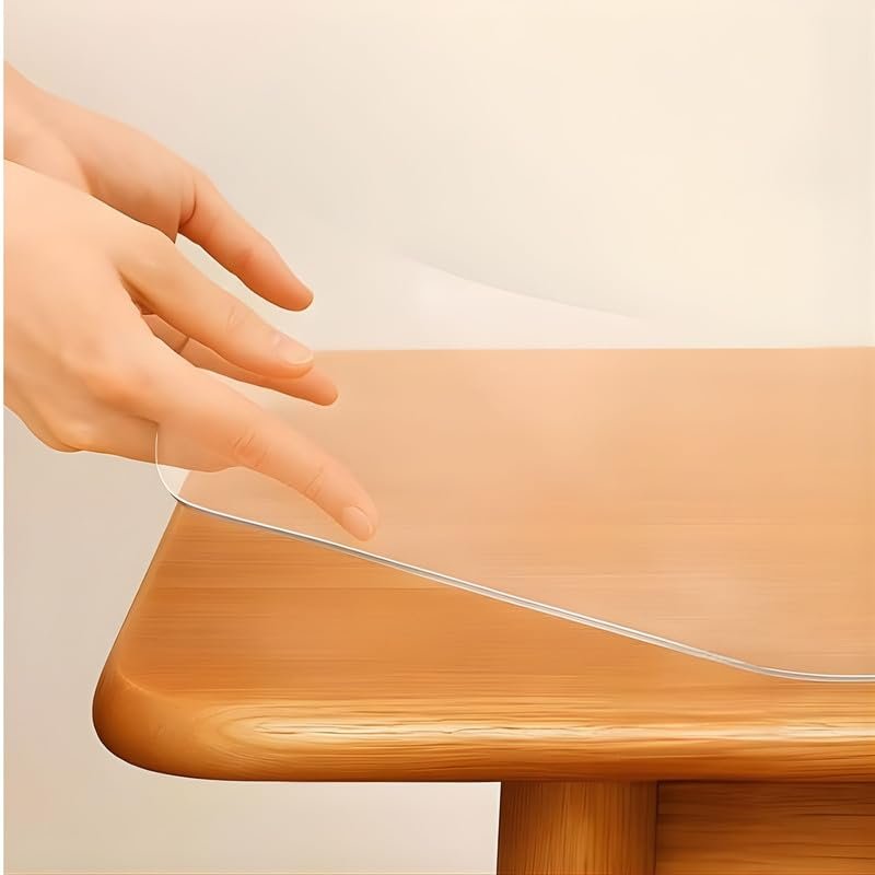 Qlarity Covers 1mm Slim Shield Dining Table Sheet, 36 x 60 Inch, Clear