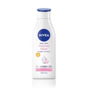 NIVEA Natural Glow Cell Repair 200ml Body Lotion | SPF 15 & 50 X Vitamin C for Summer Protection |With Camu Camu & Acerola Cherry Extracts | Gives Even Toned & Smooth Skin |For All Skin Types (Packaging might vary)