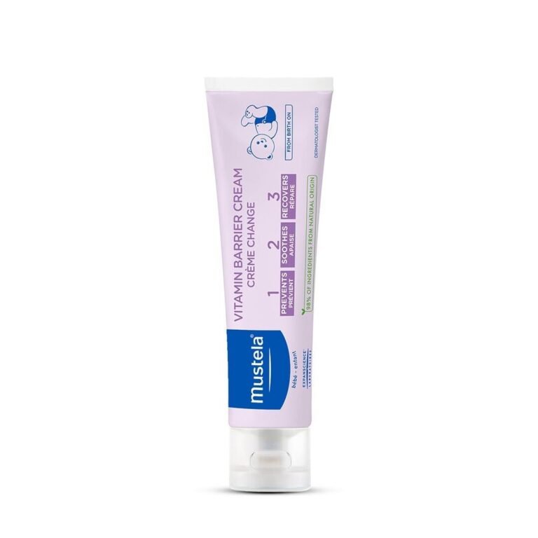 Mustela Baby Natural Diaper Cream – Fragrance-Free with Olive Oil, Aloe Vera & Sunflower Oil – Vegan & EWG Verified – 2.53 fl oz (50g)