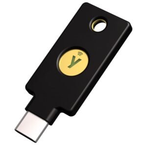 Yubico – Security Key C NFC – Basic Compatibility – Multi-Factor authentication (MFA) Security Key and passkey, Connect via USB-C or NFC, FIDO Certified