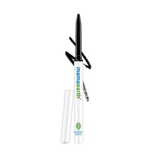Mamaearth Long Stay Kajal Black Retractable Waterproof Pencil, With Vitamin C & Chamomile, Charcoal Black, Matte Finish – 0.35 g