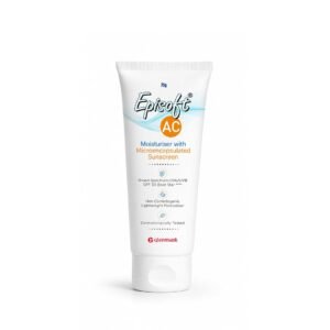 Episoft AC 30 Moisturizer Cream with Sunscreen | Barrier Repair Moisturizer for Oily, Normal & Sensitive Skin | Lightweight Face Moisturiser | Oil-Free Feel, Non-Greasy, Fragrance Free & Acne Safe | 75g