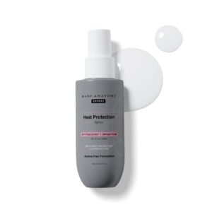 Bare Anatomy Heat Protection Spray Serum| Controls Frizz for up to 24 Hrs | Vitamin E, Pea Protein & Veg Keratin Enriched | Paraben Free | For Women & Men | Vegan |230 °C Heat Protection 150 ml