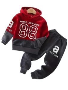 InfoAdMart Toddler Baby Girls Boys Children’s letter printed hooded Long Sleeve Sweater