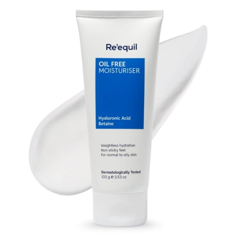 Re’equil Oil Free Moisturizer Cream With Hyaluronic Acid & Betaine | Lightweight Moisturizer For Oily/Combination Skin | 100gm
