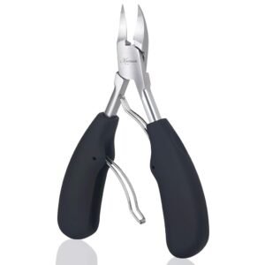 Toe Nail Clipper for Ingrown or Thick Toenails, Heavy Duty Toenail Trimmer Nail Clipper Pedicure Tool with Long Handle and Soft Grip for Seniors