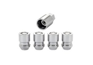 McGard 24154 Chrome Cone Seat Wheel Locks (M12 x 1.25 Thread Size) – Set of 4