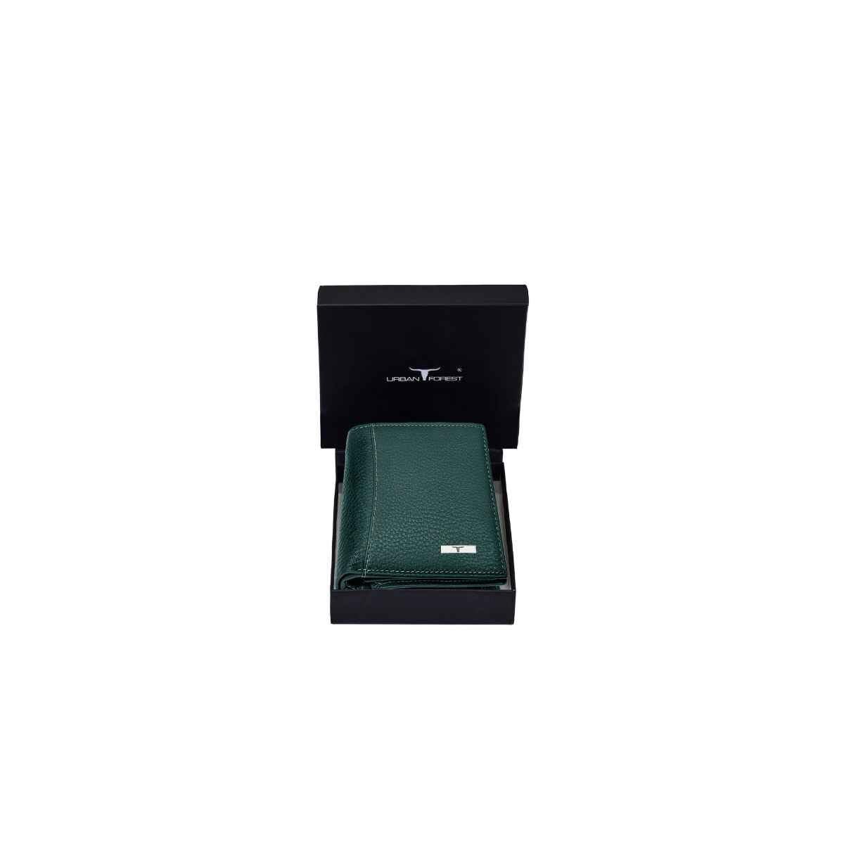 URBAN FOREST Orlando Mens Leather Wallet, Green