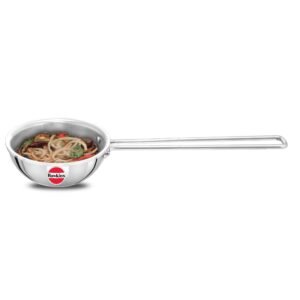 Hawkins 1.5 Cup Tadka Pan, 360 ml Triply Stainless Steel Pan, Silver (STP15)