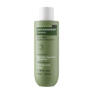 Bare Anatomy Anti-Dandruff Shampoo | Up To 100% Dandruff Reduction | ZPTO-Free | pH 5.3 | Salicylic Acid, Piroctone Olamine & Biotin | Non-Drying Formula | For Strong, Smooth Hair | Unisex | 100 ml