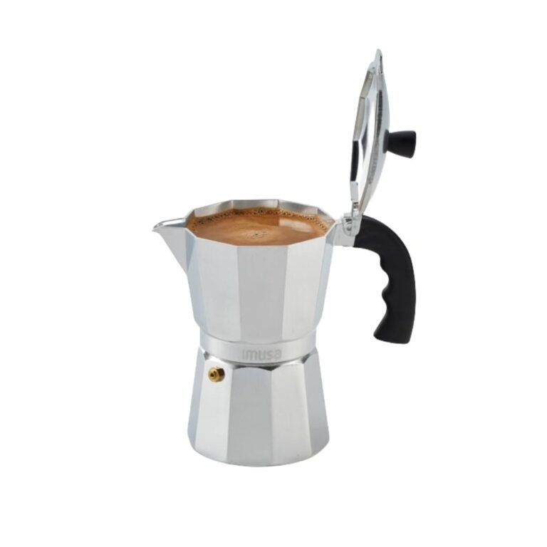 IMUSA, B120-43V, Aluminum Espresso Stovetop Coffeemaker 6-cup, Silver