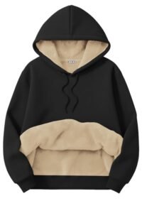 BLACKSTEP Women’s Fleece Sherpa Hoodie, Winter Warm Pullover Sweatshirt, Soft Fur Lined, Casual Hooded Sweatshirt, Cozy & Stylish Outerwear
