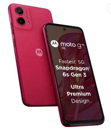 Motorola G45 5G (Viva Magenta, 8GB RAM, 128GB Storage)