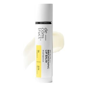 Deconstruct Brightening Lip Balm for Dark Lips | SPF 50 | Vitamin C & Resorcinol | Brightens Dark Lips & Evens Lip Tone | Vitamin E & Murumuru Butter | For Men & Women 4.2g