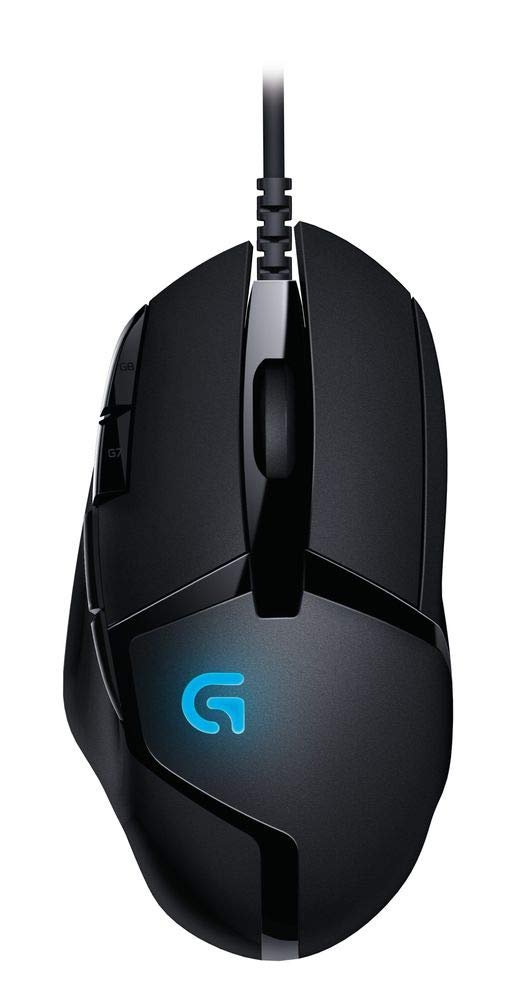 Logitech G402 Hyperion Fury USB Wired Gaming Mouse, 4,000 DPI, Lightweight, 8 Programmable Buttons, Compatible for PC/Mac – Black