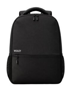 Wesley Milestone 2.0 Casual Waterproof Laptop Backpack/Office Bag/School Bag/College Bag/Business Bag/Travel Backpack (Dimensions:13×18 inches) (Compatible with 15.6″ laptop) 30 L, Charcoal black