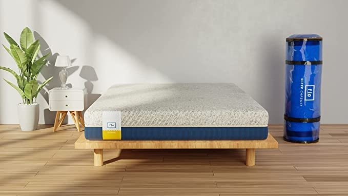 Flo AntiGravity™ Charcoal Infused Orthopedic Mattress with ShapeShield™ Technology | Medium Firm Feel | 100% Natural Latex Mattress in King Size (78x72x6) | 10 Year Warranty