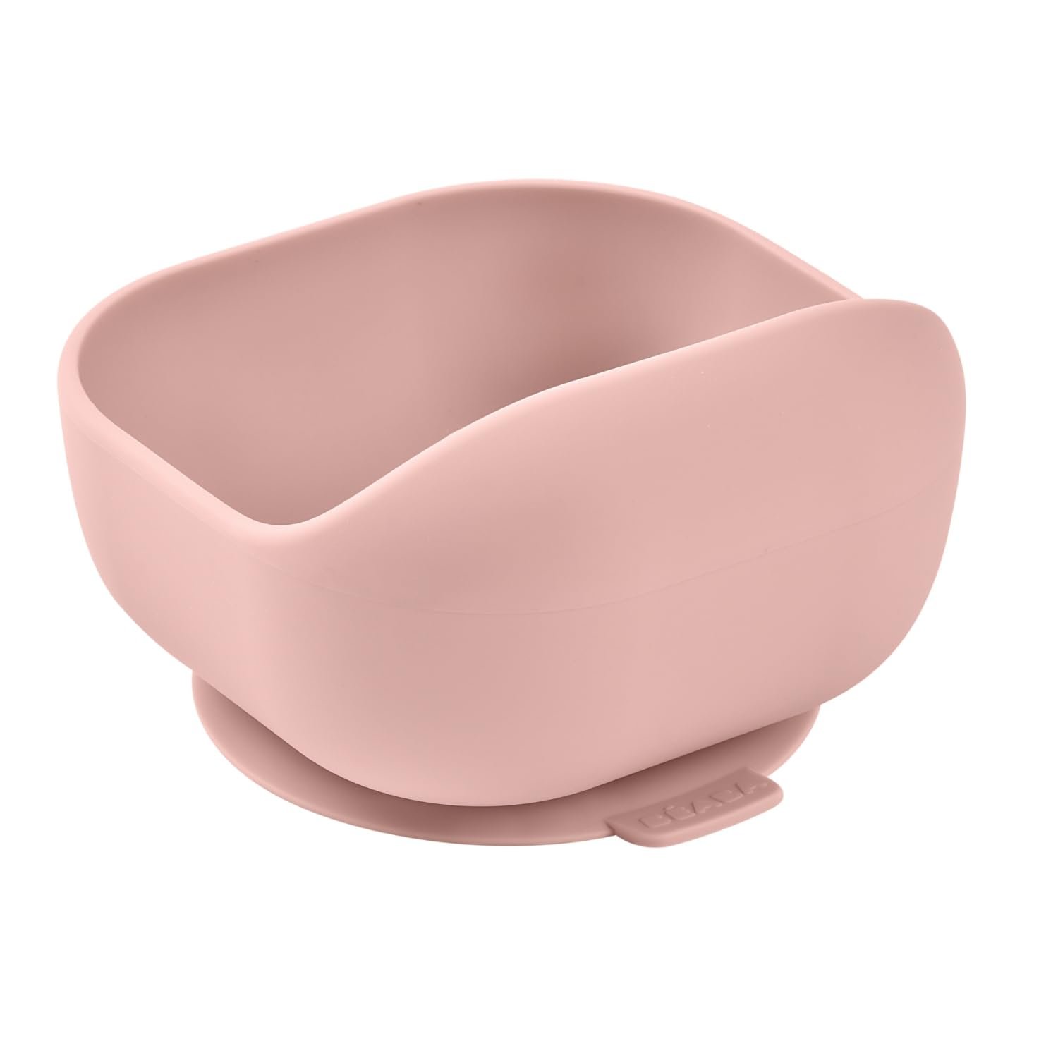 Beaba Silicone Suction Bowl – Non-Slip Baby Feeding Bowl for Self-Feeding & Baby-Led Weaning, Supple and Unbreakable Silicone BPA-Free, 4M+ (Pink)