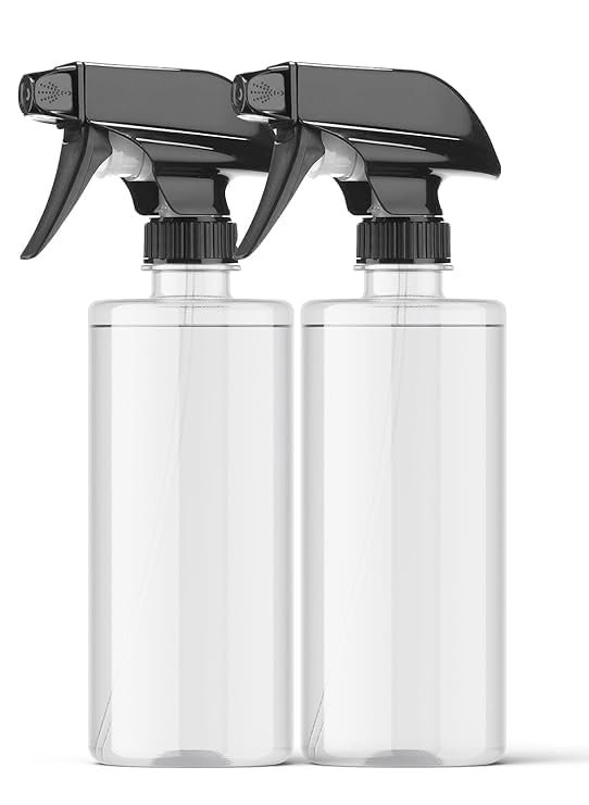 (PACK OF 2) 500 ML SPRAY BOTTAL,Transparent Clear Empty Water Spray Bottles,Water Liquid Sprayer Set for Face, Hair, Garden, Sanitizer, Perfume, and More(PACK OF 2)
