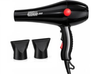 URBANNVOA Professional Hair Dryer for Men & Women | Hot & Cold Air | 2000W | Black