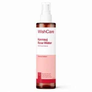 WishCare 100% Pure & Natural Rose Water For Face, Skin & Hair – Rose Water Toner for Glowing Skin – Free from Paraben & Alcohol 200ml