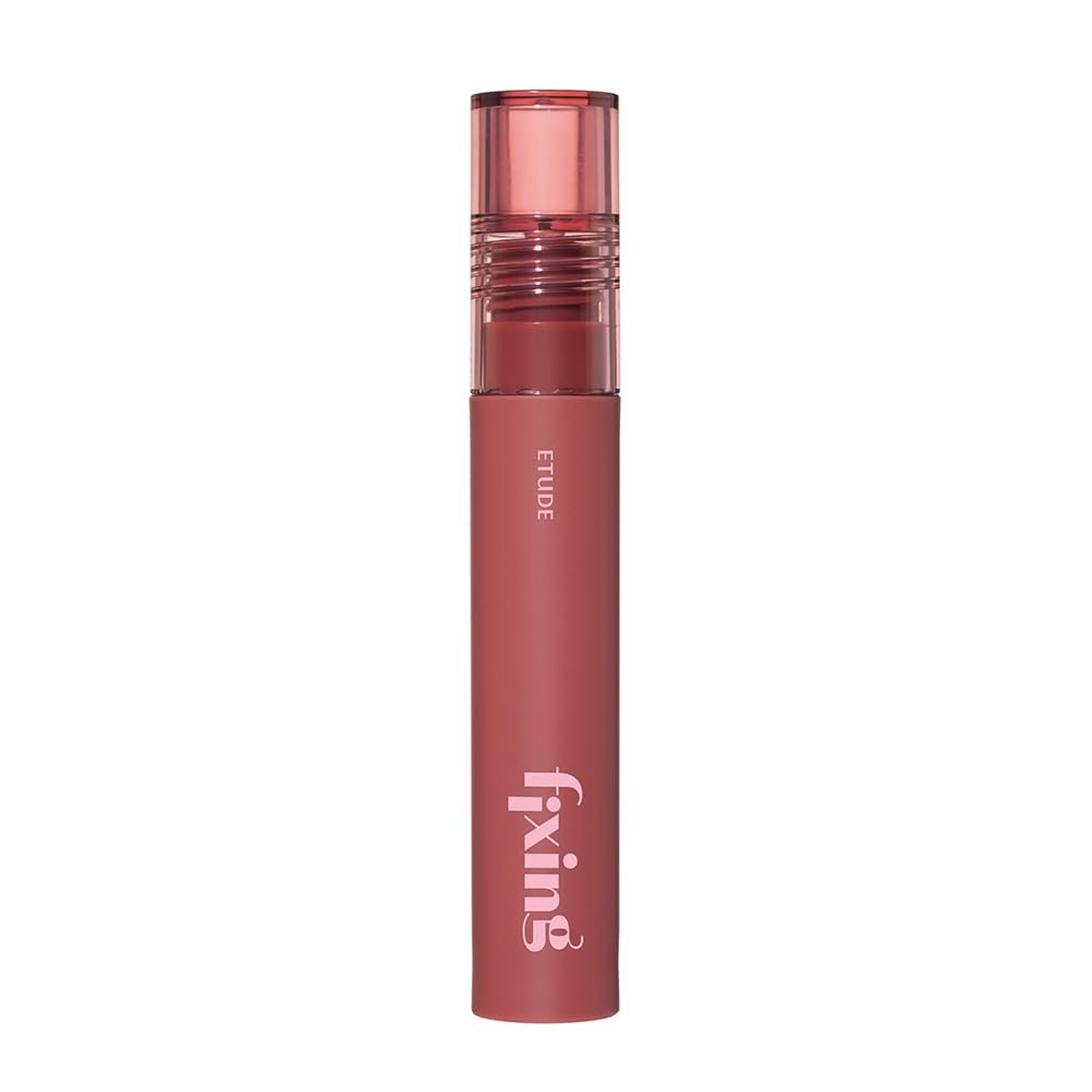ETUDE Fixing Tint | Long Lasting Liquid Lipstick | Waterproof, Transfer Proof & Smudgeproof | Lightweight Matte Lip Stain | Highly Pigmented Korean Makeup | Full Coverage | Shade- 06, Soft Walnut, 4g