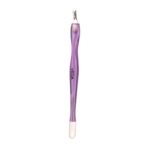 VEGA Cuticle Trimmer & Cuticle Pusher | Stainless Steel Cuticle Remover Tool for Manicure & Pedicure | Nail Cuticle Cutter for Clean Nails | Professional Nail Care Tool | Colour May Vary (CTP-01)