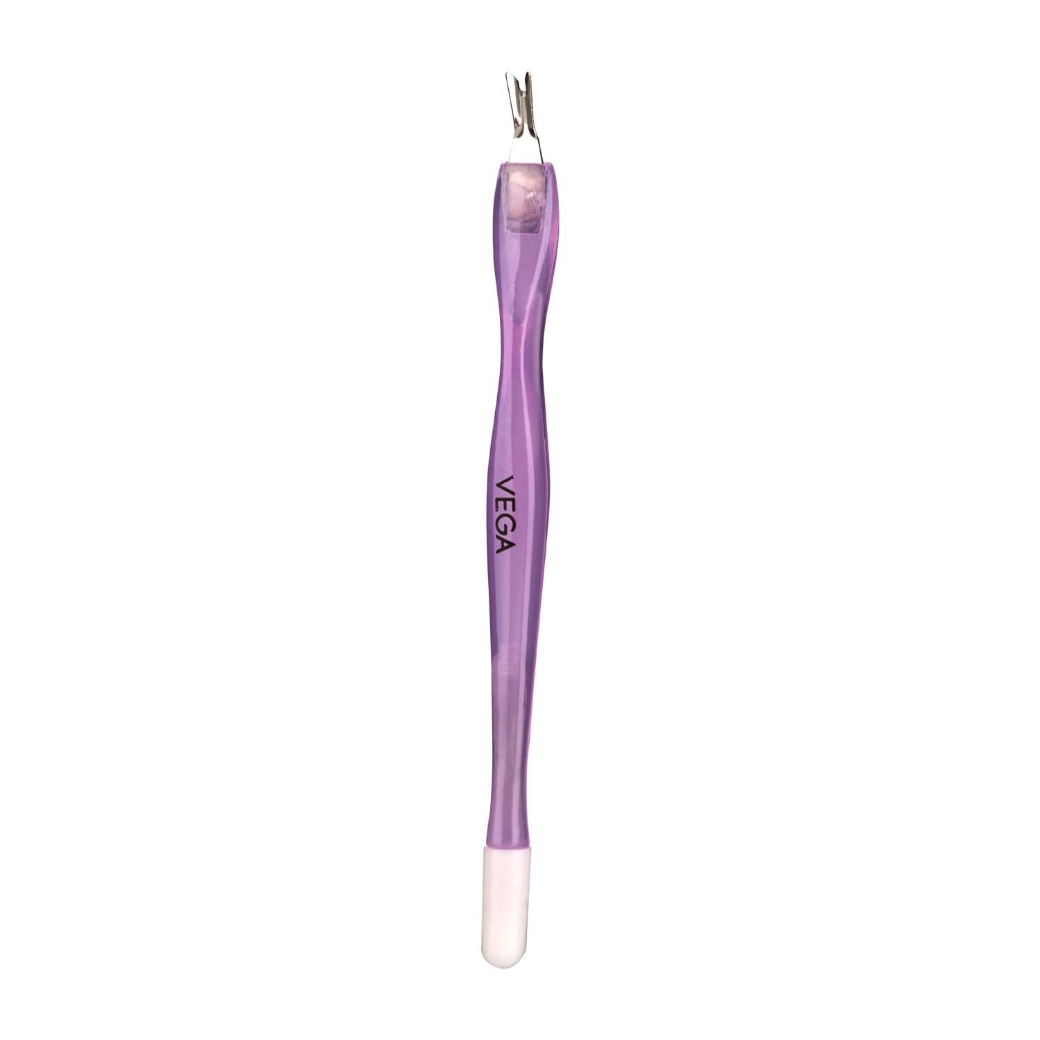 VEGA Cuticle Trimmer & Cuticle Pusher | Stainless Steel Cuticle Remover Tool for Manicure & Pedicure | Nail Cuticle Cutter for Clean Nails | Professional Nail Care Tool | Colour May Vary (CTP-01)